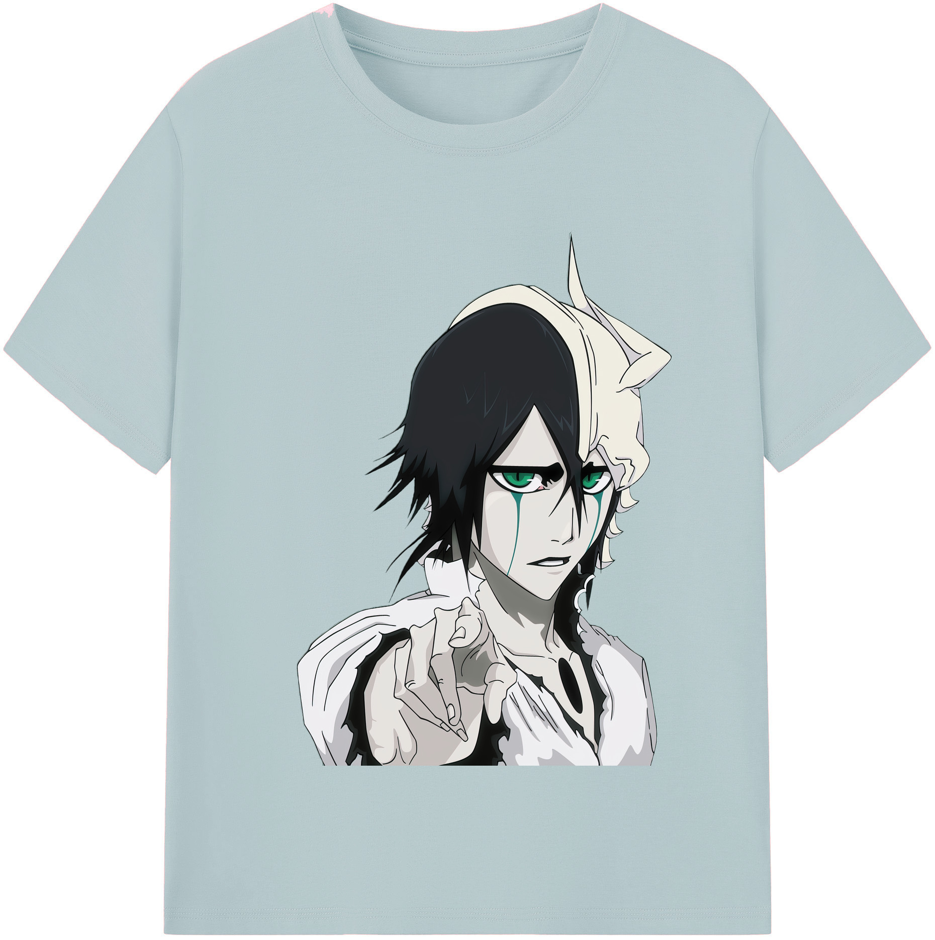 （画像用） ブリーチ ウルキオラ·シファー BLEACH Ulquiorra cifer 綿100％半袖Tシャツ（フロントプリント）